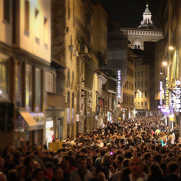 Notte Bianca downtown Florence