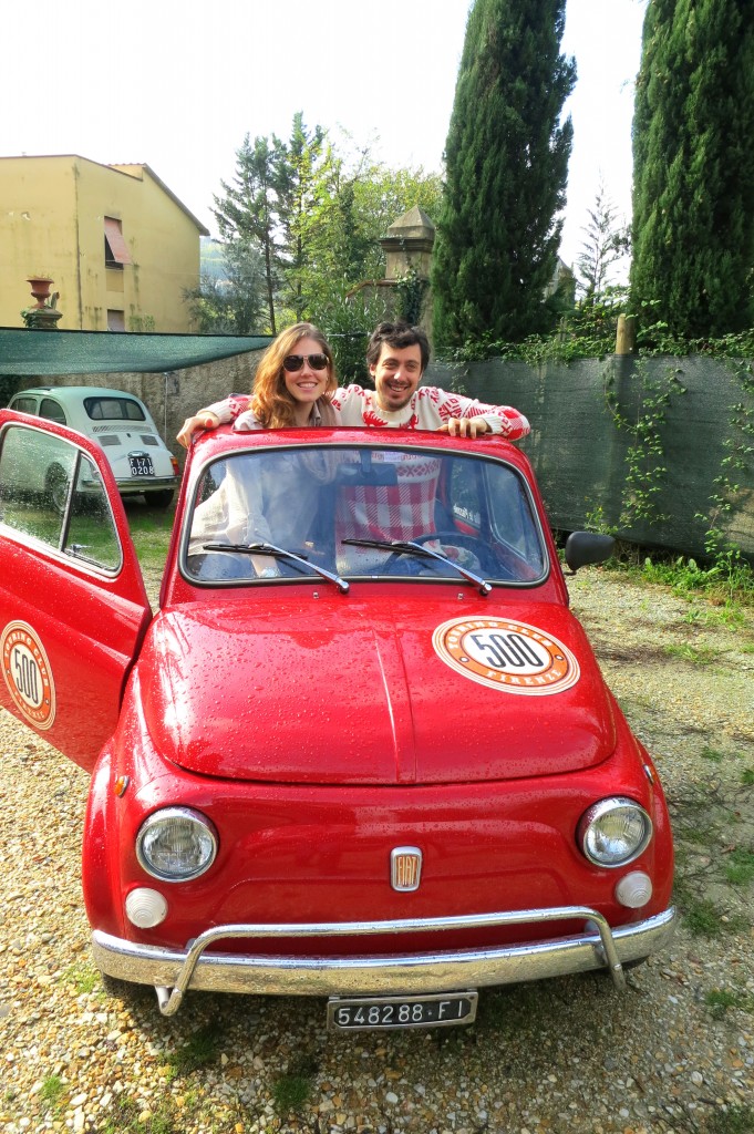 driving Fiats in Florence