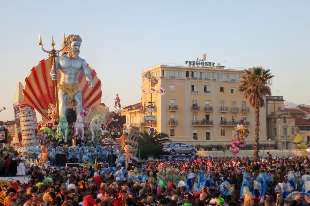 Carnival in Viareggio floats