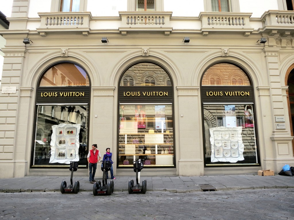 Louis Vuitton in Florence on a Segway Tour