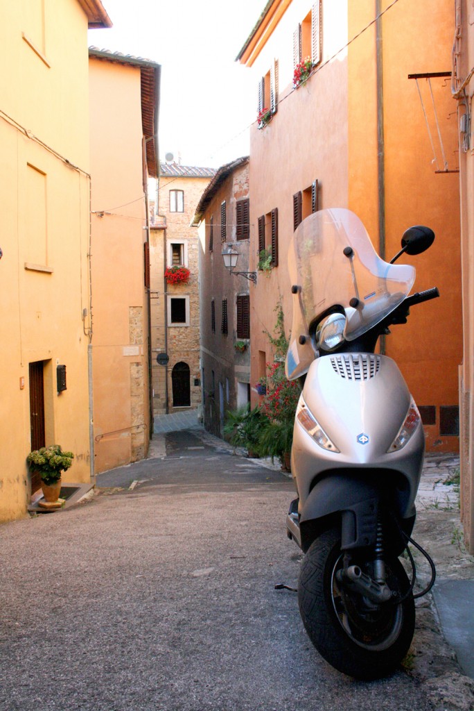 Vespa in Massa Marittima streets