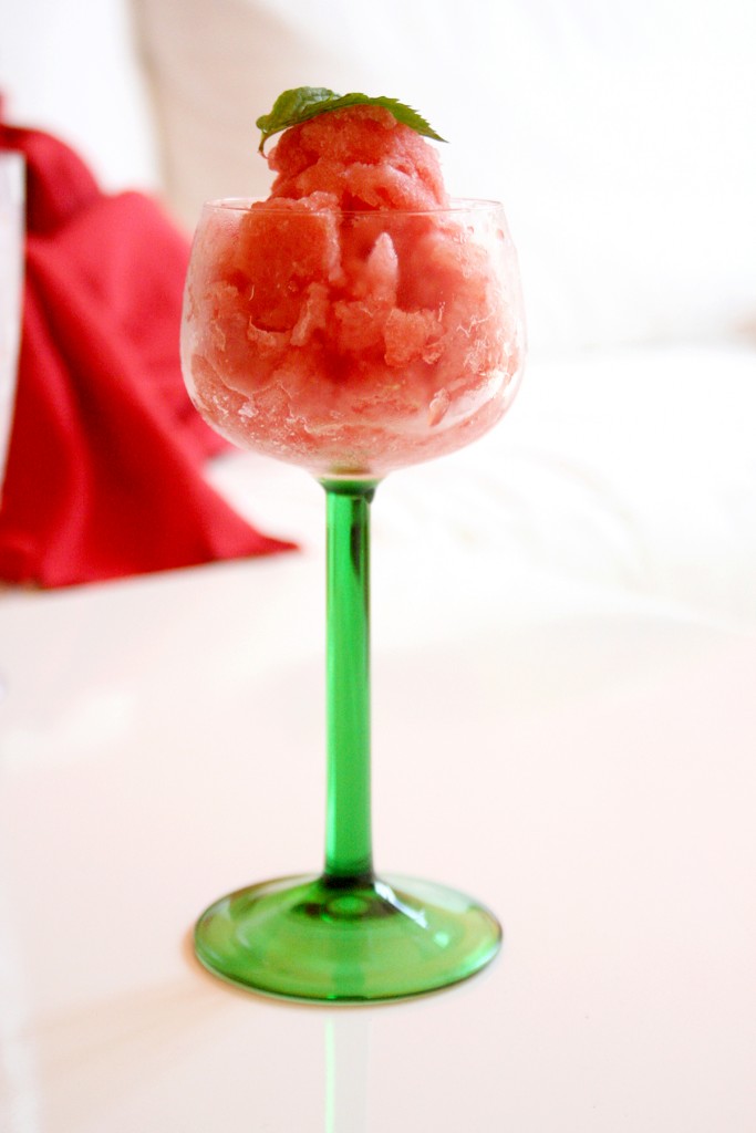 Watermelon Granita in Florence