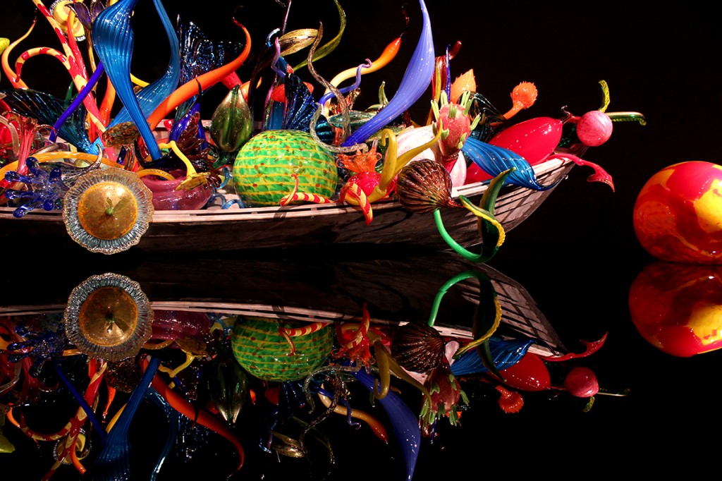 Chihuly boat in Seattle