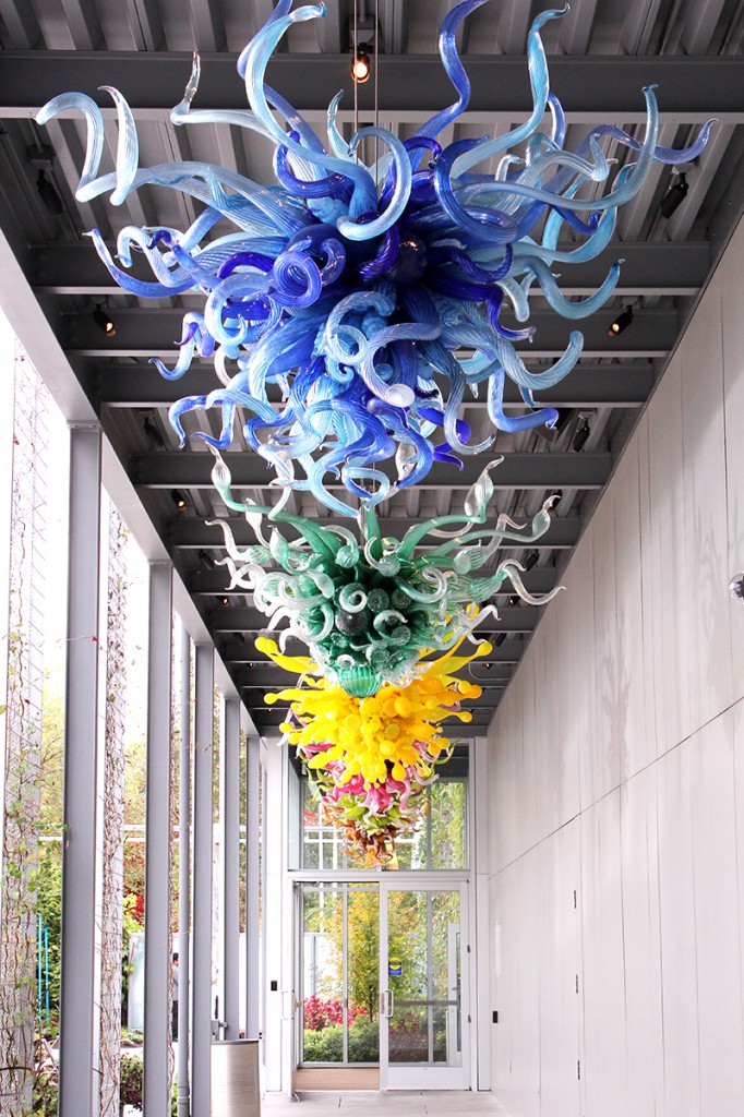 Chihuly chandeliers in Seattle 2