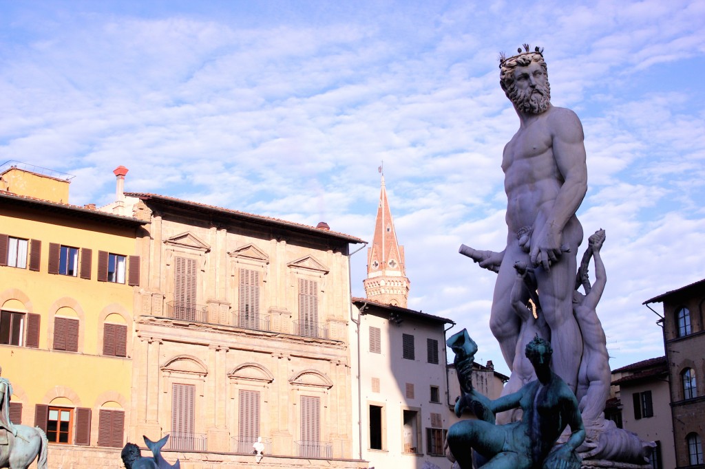 Tiana Kai piazza della signoria in Florence