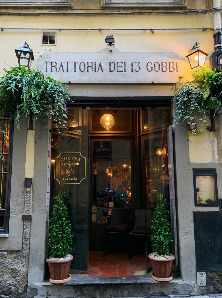 Trattoria dei 13 Gobbi in Florence Italy