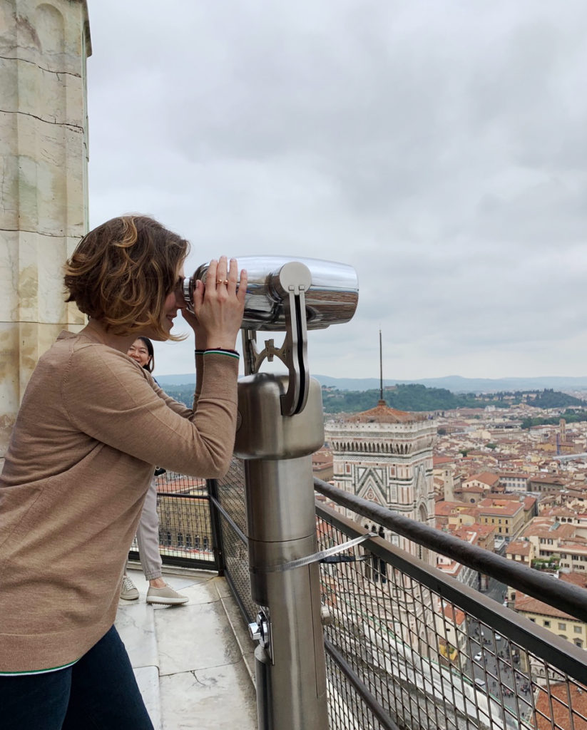 Walks of Italy tour in Florence Italy, top of the duomo